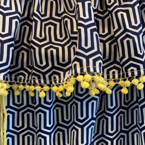 Mud Pie Geometric Strapless Cover Up Maxi Dress - Picture 2 of 7